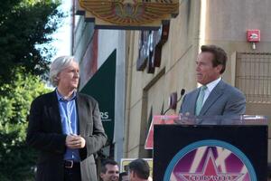 James Cameron  Arnold Schwarzenegger  at the Hollywood Walk of Fame Ceremony for James Cameron Egyptian Theater Sidewalk Los Angeles,  CA December 18, 2009 photo
