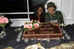 Camille Winbush Khleo Thomas  Yes, they are dating,, and these are first pics  Camille Winbush's Sweet 16th Birthday Party Marina Del Rey, CA February 11, 2006 photo