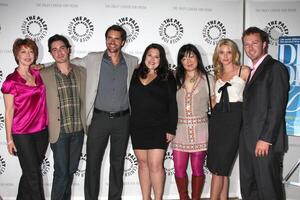 Sharon Lawrence Ben Feldman Jackson Hurst Brooke Elliott Margaret Cho April Bowlby  Devon Gummersallarriving at the Drop Dead Diva Season 1 Finale at the Paley Center for MediaPaley Center for MediaBeverly Hills  CAOctober 7  2009 photo