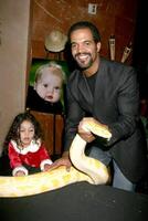 Kristoff St John  his daughter Lola Children's Heart Institue Fund Gala Hyatt Regency La Jolla LaJolla,  CA November 3, 2007 photo