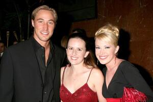 Kyle Lowder  Adrienne Frantz  with Adrienne's cousin Children's Heart Institue Fund Gala Hyatt Regency La Jolla LaJolla,  CA November 3, 2007 photo