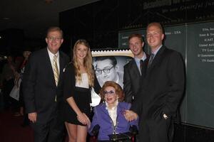 Bill Allen, Jayne Meadows,  family  at the USPS Stamp Unveiling of Stamps honoring  Early Television Memeoris at the TV Academy in No Hollywood, CA  on August 11,  2009   2009 photo