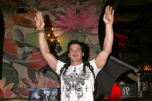 Antonio Sabato Jr.  wearing a pair of play Batman wings from Mattel promoting the Dark Knight movie GBK MTV Movie Awards Gifting Suites  Crimson  Opera Los Angeles,  CA May 31, 2008 photo