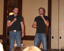 Daniel Goddard   Joshua Morrow   at the Goddard  Morrow Fan Event Saturday night   at the Sheraton Universal Hotel in  Los Angeles, CA on August 29, 2009 photo