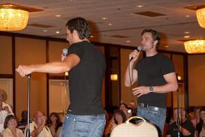 Daniel Goddard   Joshua Morrow   at the Goddard  Morrow Fan Event Saturday night   at the Sheraton Universal Hotel in  Los Angeles, CA on August 29, 2009 photo