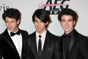 Jonas Brothers   arriving at the Pre-Grammy Party honoring Clive Davis at the Beverly Hilton Hotel in Beverly Hills, CA on  February 7, 2009 photo