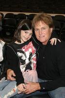 Bruce Jenner and daughter Harlem Globetrotters Game Staples Center Los Angeles, CA February 20, 2006 photo