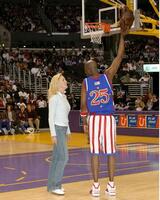 Sharon Stone Sharon participated in a gag during the game where they had her purse, and she had to get it back... Harlem Globetrotters Game Staples Center Los Angeles, CA February 20, 2006 photo