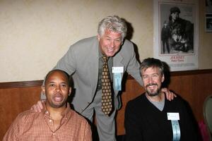 Michael Boatman, Barry Bostwick, and Alan Ruck at the Hollywood Collector Show at the Burbank Marriott Convention Center in Burbank,  CA on October 4, 2008 photo