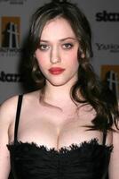 Kat Dennings arriving to the Hollywood Film Festival Awards Gala at the Beverly Hilton Hotel in Beverly Hills, CA  on October 27, 2008 photo