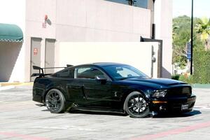 KITT - 2008 Shelby Cobra Mustang Knight Rider KITT Unveiling NBC Midway December 12, 2007 Burbank, CA  2007 photo