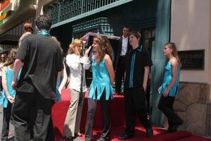 Marlee Matlin and children from The International Center of Deafness  The Arts attending the Hollywood Walk of Fame Ceremony for Marlee Matlin on Hollywood Boulevard in Los Angeles CA on May 6 2009 photo