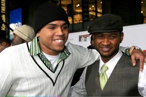 Chris Brown  Usher Movies Rock Arrivals 2007 Kodak Theater Los Angeels,  CA December 2, 2007 photo