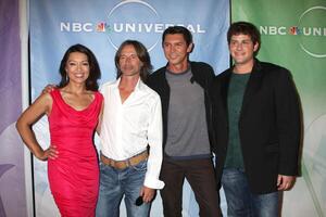 Ming-Na, Robert Carlyle, David Blue, and Lou Diamond Phillips  arriving at the NBC TCA Party at The Langham Huntington Hotel  Spa in Pasadena, CA  on August 5, 2009   2009 photo