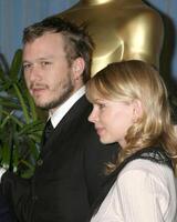 Heath Ledger  Michelle Williams Oscar Nominee Luncheon Beverly Hilton Hotel February 13, 2006 photo