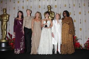 Anjelica Huston, Tilda Swinton, Penelope Cruz, Eva Marie Saint,  Whoopi Goldberg in the 81st Academy Awards Press Room at the Kodak Theater in Los Angeles, CA  on February 22, 2009 photo