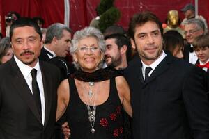 Javier Bardem, with mother and brother 80th Academy Awards  Oscars Kodak Theater Los Angeles, CA February 24, 2008 photo
