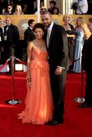 Eva Longoria Parker  Tony Parker   arriving at the Screen Actors Guild Awards, at the Shrine Auditorium in Los Angeles, CA on  January 25, 2009  2008 photo