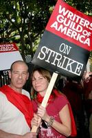 Mark Gordon  Mary Lynn Rajskub Screen Actor's Guild Support the Writer's Guild of America Strike Outside NBCUniversal Studios Lot Lankershim Blvd Los Angeles, CA November 13, 2007 photo