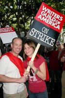 Mark Gordon  Mary Lynn Rajskub Screen Actor's Guild Support the Writer's Guild of America Strike Outside NBCUniversal Studios Lot Lankershim Blvd Los Angeles, CA November 13, 2007 photo