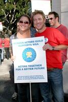 Camryn Manheim  Friend Screen Actor's Guild Support the Writer's Guild of America Strike Outside NBCUniversal Studios Lot Lankershim Blvd Los Angeles, CA November 13, 2007 photo