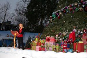 los angeles - dic 23 alison sweeney a el Grinchmas celebridad fiesta lecturas a universal estudios tema parque en diciembre 23, 2010 en los ángeles, California foto