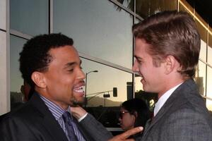 LOS ANGELES - AUGUST 4  Michael Ealy  Hayden Christensen  arrives at the Takers World Premiere at ArcLight Cinerama Dome Theater on August 4, 2010 in Los Angeles, CA photo