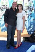 LOS ANGELES - AUGUST 8  David DeLuise  Daughter arrivals at the 2010 Teen Choice Awards at Gibson Ampitheater at Universal  on August 8, 2010 in Los Angeles, CA photo
