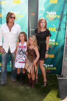 Billy Ray Cyrus, Noah Cyrus, Emily Grace and Brande Cyrus arriving  at the Teen Choice Awards 2009 at Gibson Ampitheater at Universal Studios, Los Angeles, CA  on August 9,  2009   2009 photo
