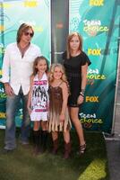 Billy Ray Cyrus, Noah Cyrus, Emily Grace and Brande Cyrus arriving  at the Teen Choice Awards 2009 at Gibson Ampitheater at Universal Studios, Los Angeles, CA  on August 9,  2009   2009 photo