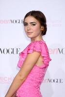 LOS ANGELES - OCT 1  Lily Collins arrives at the 8th Teen Vogue Young Hollywood Party - Red Carpet at Paramount Studios on October 1, 2010 in Los Angeles, CA photo