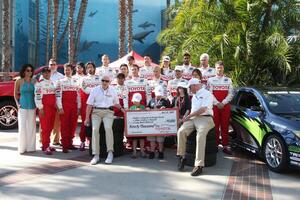 Gloria Rueben Children representing charity recipients on behalf of the celeb drives and the  2009 ProCeleb Race Participants at the  Toyota ProCeleb Race Day on April 18 2009 at the Long Beach Grand Prix course in Long Beach California2009 photo