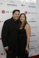 Greg Grunberg  wife Elizabeth Dawn Wershow  Universal Media Studios Emmy Party LG House Malibu, CA August 2, 2007 photo