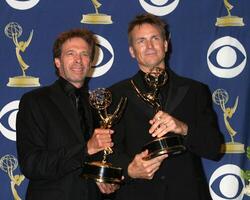 Jim Bruckheimer Phil Keoghan 2005 Primetime Emmy Awards Shrine Auditorium September 18, 2005 photo