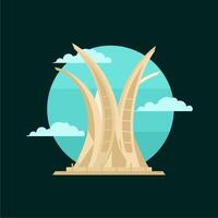 Landmark icon from Aceh Indonesia vector