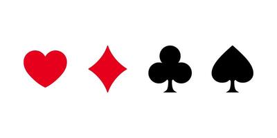 playing cards icon on white background vector