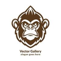 Vector monkey mascot vector template