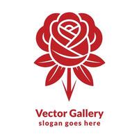 Red rose tattoo vector