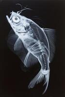 ai generado radiografía de un pescado foto