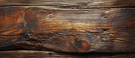 AI generated Brown wood texture. Abstract background photo