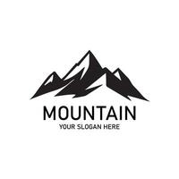 montaña logo modelo diseño minimalista vector