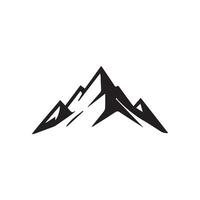 Mountain logo template design minimalist vector