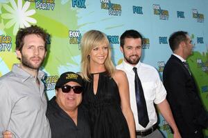 Always Sunny In Philadelphia Cast Howerton, Devito, Olson McElhenney arriving at the FOX TV TCA Party at The Langham Huntington Hotel  Spa in Pasadena, CA  on August 9, 2009 photo