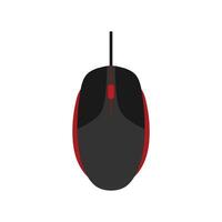 Computer Mouse flat design vector illustration. PC Mouse icon vector isolated illustration. Icon computer mouse web. Modern computer mouse, flat icon design