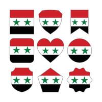 moderno resumen formas de Siria bandera vector diseño modelo