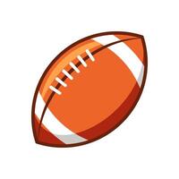 American football ball  vector isolated. Rugby ball vector.