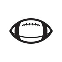 American football ball icon isolated. Rugby ball icon. vector