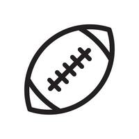 American football ball icon isolated. Rugby ball icon. vector