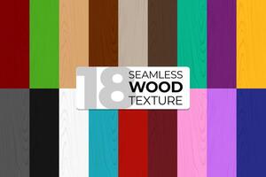Big set of color and monochrome vector seamless patterns. Wooden texture. Vector illustration for posters, backgrounds, print, wallpaper. Illustration of wooden boards. EPS10.