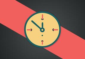 sencillo minimalista reloj símbolo icono. vector imagen.